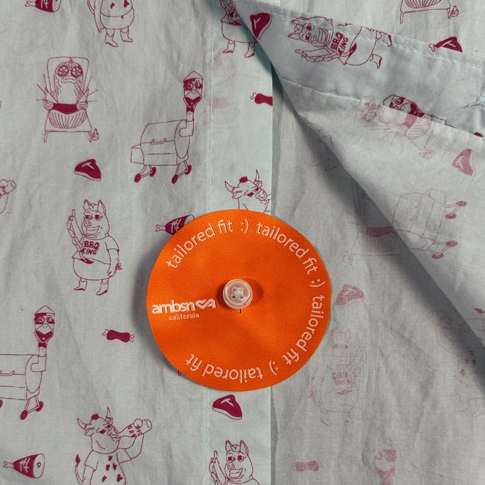 Limited-Edition Traeger x Ambsn Woven Short Sleeve Button-Up Shirt Men’s 5XL NWT - Picture 7 of 11